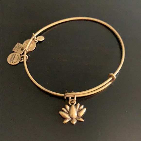 Alex and Ani Jewelry - Alex and Ani gold lotus bracelet new without tag one size fits all